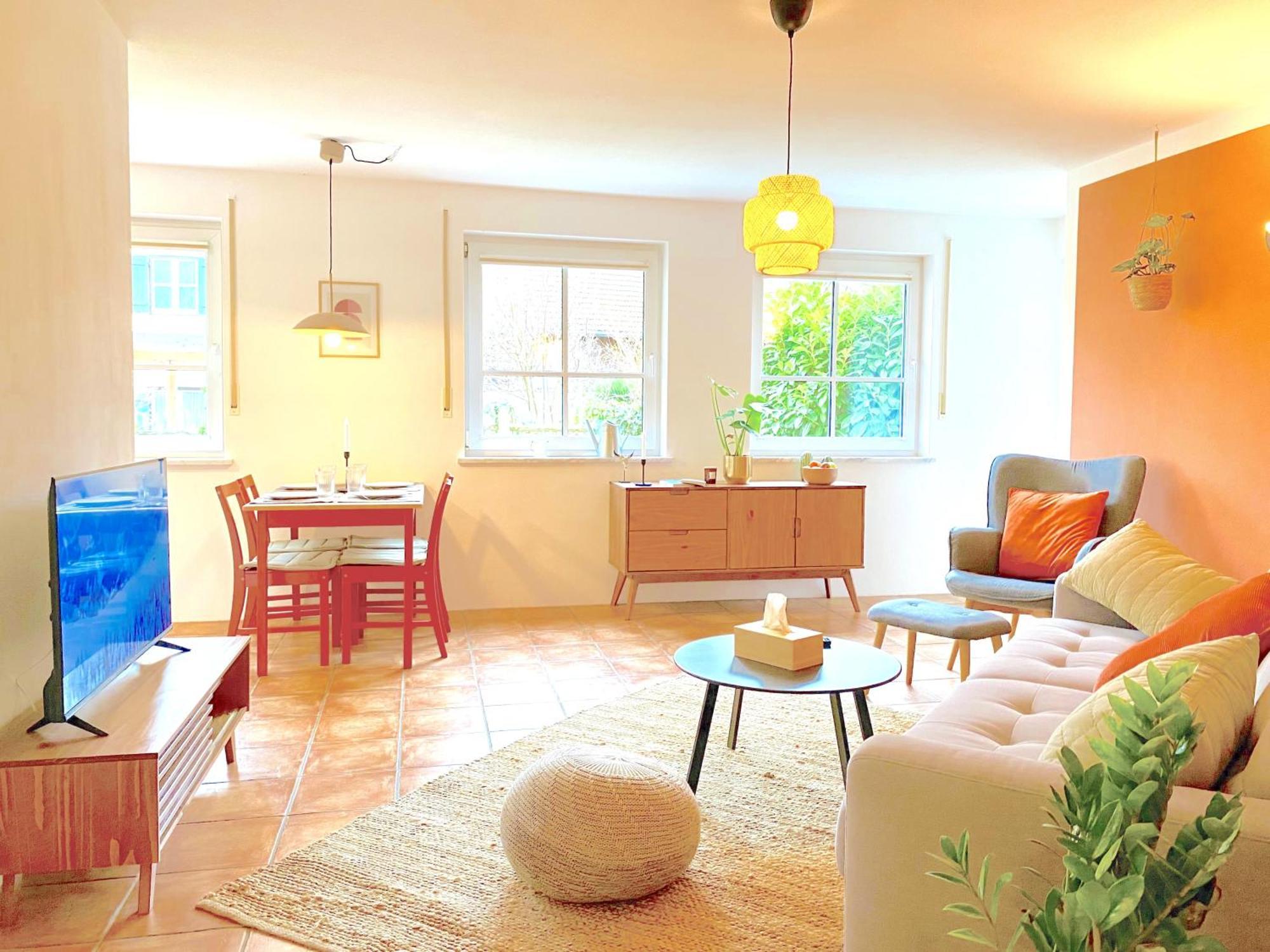 Snug Stays I 3 Zimmer Design Apartment Am See Mit Garten I Home Office I Highspeed Wifi Weßling Exterior foto